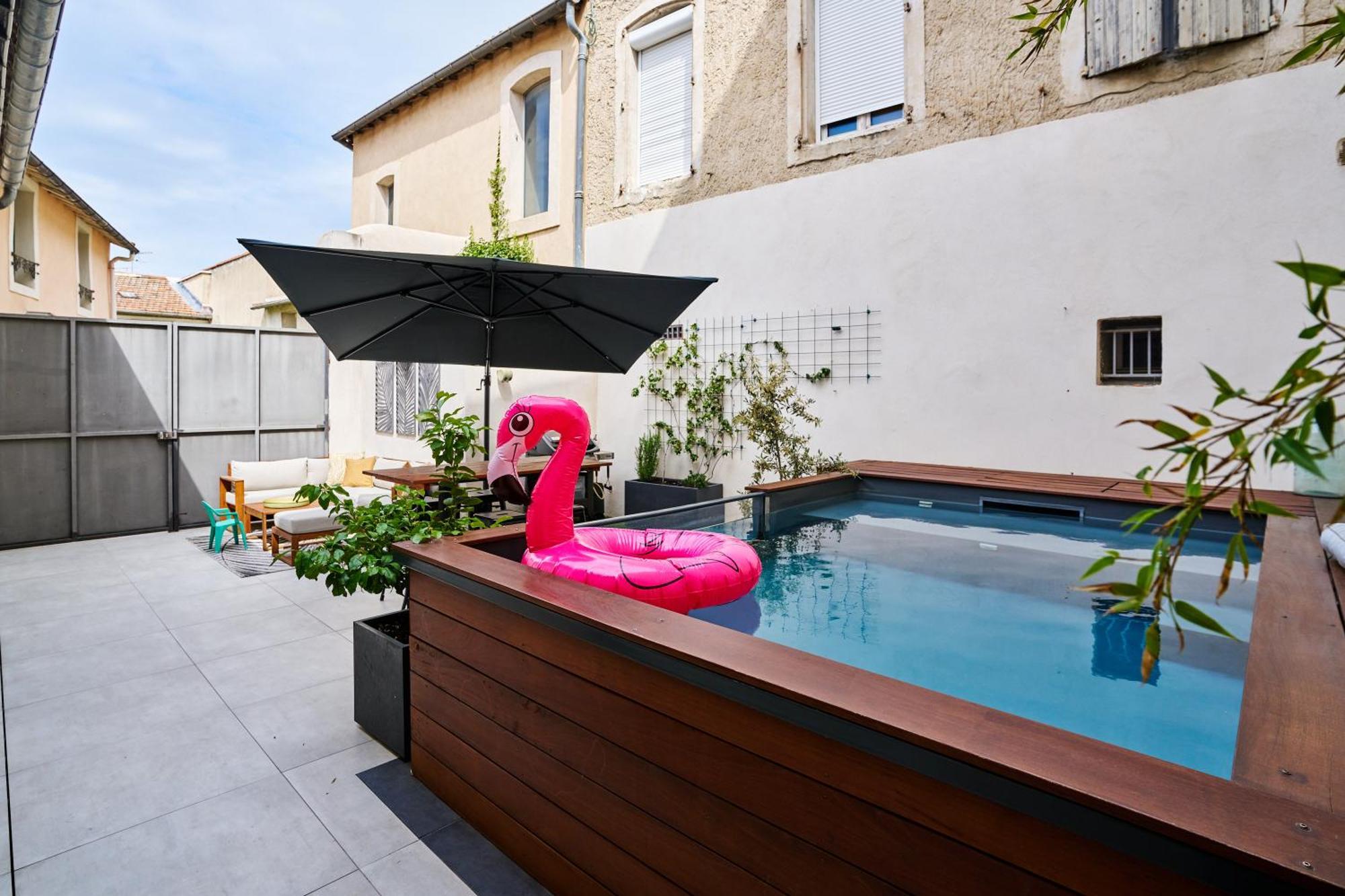 Maison De Ville Moderne Climatisee Avec Piscine Morieres-les-Avignon Kültér fotó