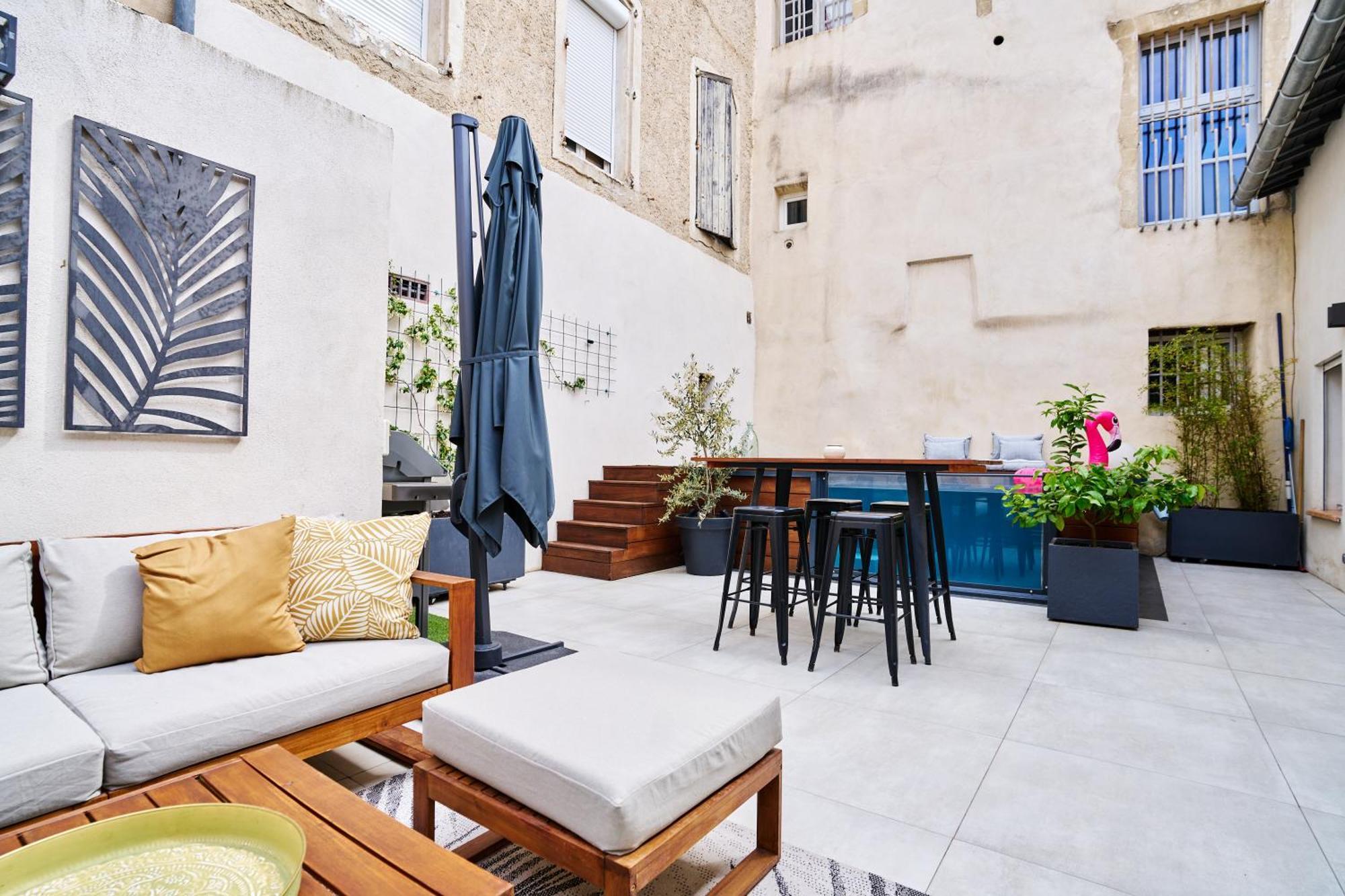 Maison De Ville Moderne Climatisee Avec Piscine Morieres-les-Avignon Kültér fotó